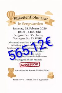 Etikettenflohmarkt in Sengwarden